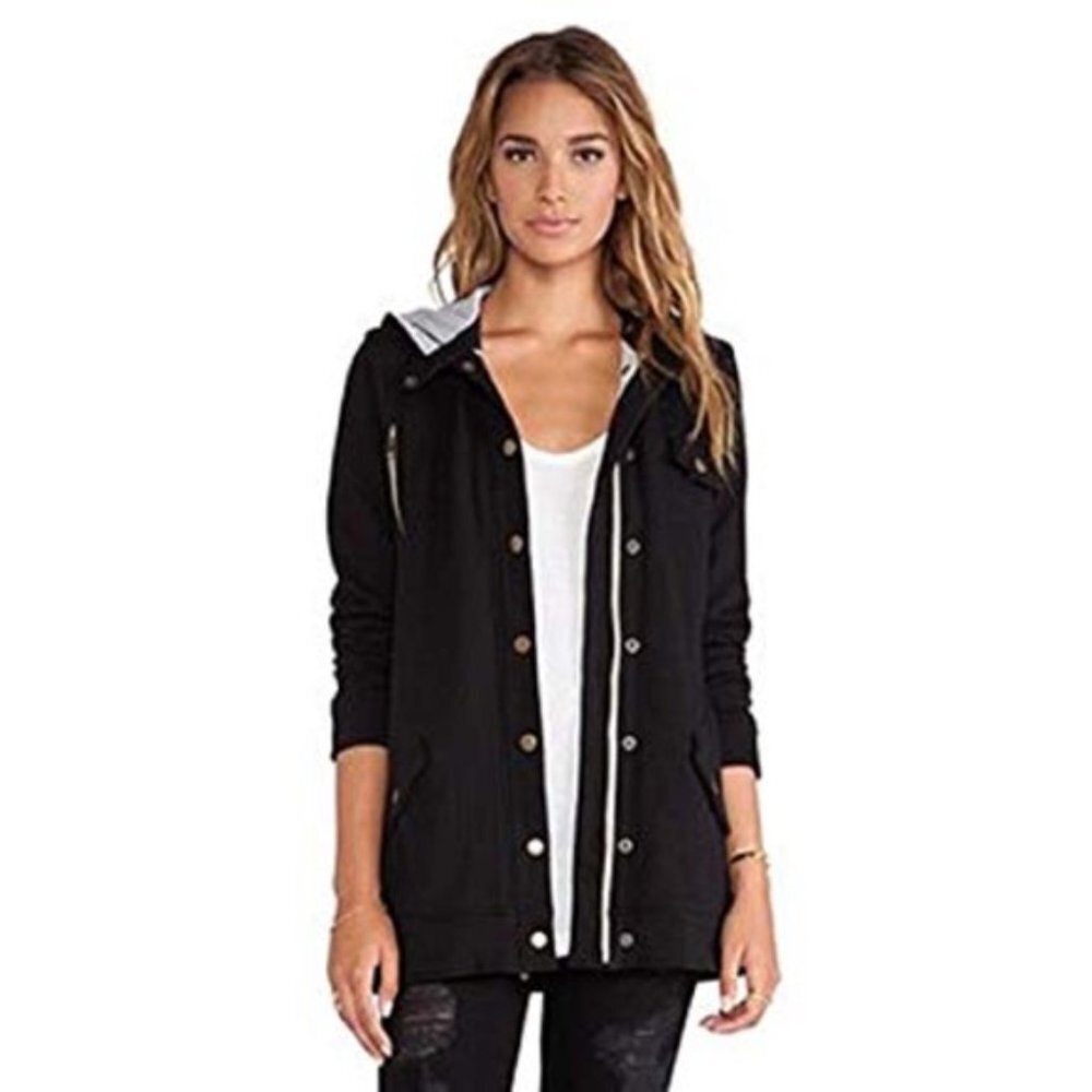 CHASER Black Hooded Super Soft Hunter’s Jacket XS